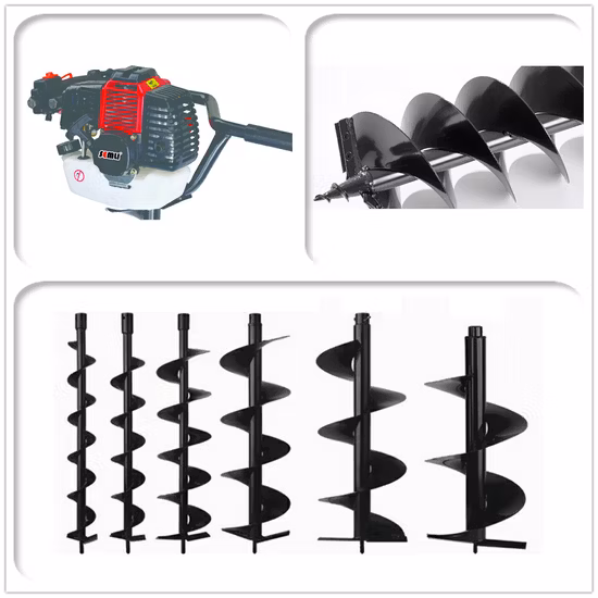 Tree Planting Machine Two Stroke High Power Planting Digging Hole Piling Machine 52cc Petrol Earth Auger