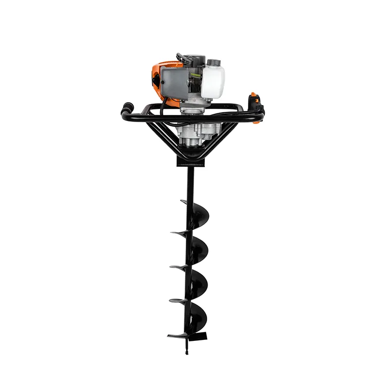 Machine à outils électriques pour plantation d'arbres, deux temps, haute puissance, pour creuser des trous, pour empiler des trous, groupe essence 52cc, tarière, machines agricoles